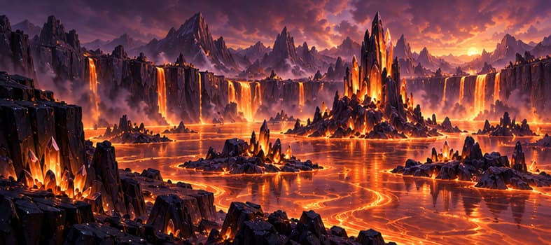 Illustration from the Ember Caverns mining area